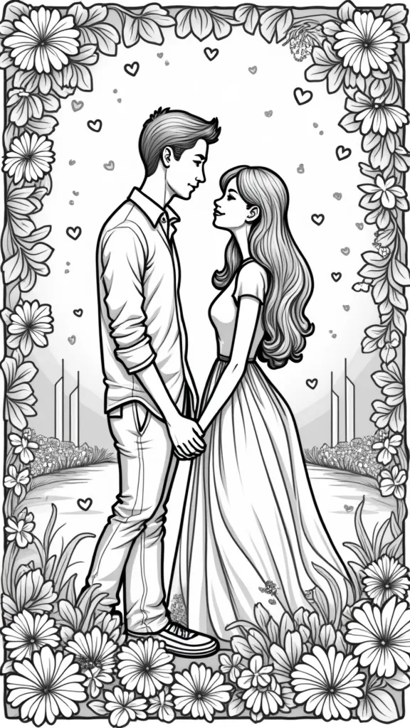 romantic coloring pages for boyfriend